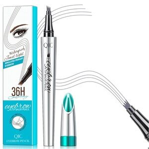 Eyebrow Pencil 4 Tip Microblading Pen Waterproof Smudge-Proof 5# Gray New